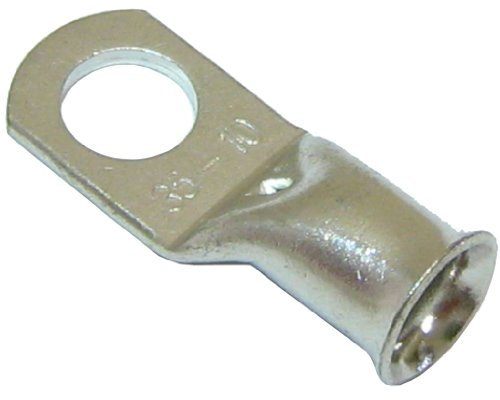 All Trade Direct 6 Copper Tube 35Mm X 10Mm Lug Battery Starter Cable Welding Crimp Terminal Ring