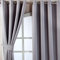 HOMESCAPES Lot de 2 Rideaux à œillets Occultant Motif Chevron Isolation Thermique et phonique Gris 165 x 228 cm
