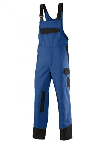 BP 2431-820-1332-48n Latzhose, Stretch-Hosenträger mit Clipbefestigungen, 320,00 g/m² , königsblau/schwarz, 48n