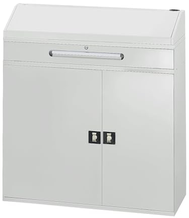 RAU | Industrie-Stehpult | mit 1 Schublade über dem Schrank | Breite 1100 mm | lichtgrau