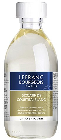 Lefranc & Bourgeois Courtrai Sikkativ, weiß für Ölfarben in 250 ml Flasche