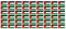 INDIGOS UG - Mini Aufkleber Set - Pack glatt - 20x12mm - selbstklebender Sticker - Palestina - Flagge - Banner - Standarte fürs Auto, Büro, zu Hause und die Schule - 54 Stück - für Auto, Laptop