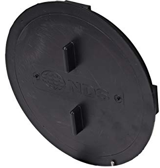 NDS 1206* 6-Inch Outlet Plug for Catch Basin Drain, seals outlets not in use, works in 9-Inch, 12-Inch NDS Catch Basin Drains, Black
