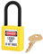 Master Lock 406YLW Cadenas de Consignation en Thermoplastique Diélectrique pour Installations Electriques, Jaune, Anse 3,8 x 2 cm
