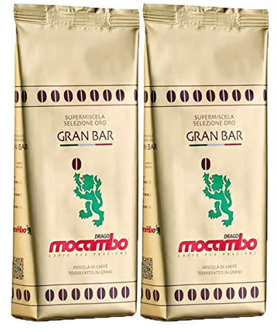 2 x Mocambo Gran Bar Selezione Oro, 250g Bohnen