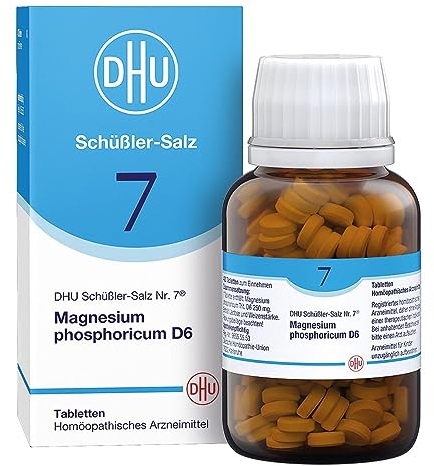 DHU Schüßler-Salz Nr. 7 Magnesium phosphoricum D6 – Das Mineralsalz der Muskeln und Nerven – das Original – umweltfreundlich im Arzneiglas, 420 St. Tabletten