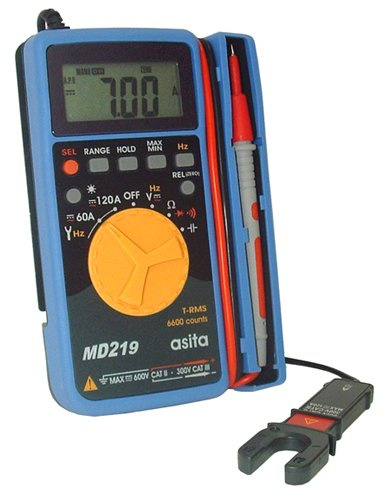 ASITA MD219 Multimetro Digitale con Pinza per Corrente