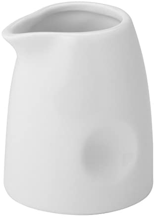 Utopia Anton White Pinched Milk Jug 2oz / 60ml - x6 - China Milk Tot, Creamer, Tea & Coffee Service