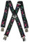 Olata Hosenträger für Skihosen | x- und y-förmige Hosenträger (Schwarz/Mehrfarbig) – 3 cm. 5-12 Jahre. X-Form