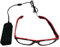 ERGEOB® Coole selbstleuchtende EL Wire Brille mit Batteriebetrieb und Modusänderung in Rot - DIE PARTYBRILLE Ideal für Fasching, Karneval, Festivals, Halloween, Raves, Clubbesuche,...