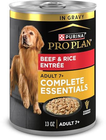Purina Pro Plan Adult 7 Plus Beef and Rice Entree in Gravy Senior Wet Dog Food - (Pack of 12) 13 oz. Cans