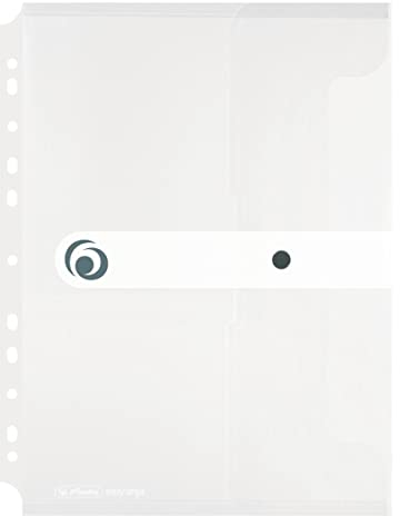 Herlitz 11292935 einheftbare Akte aus Polypropylen-Kunststoff (PP), transparent, A4-Format