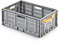 ALUTEC MÜNCHEN Klappbox aus Kunststoff (durchbrochen, Inhalt 46 l, Außenmaße (LxBxH) 600 x 400 x 230 mm, lebensmittelecht, kälte- und hitzebeständig von -40° bis +80°C, Aufbewahrungskiste) 05120