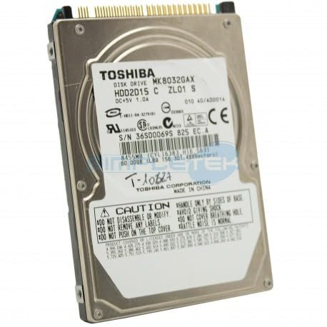 Toshiba Disque Dur 80Go IDE ATA 2.5 MK8032GAX 5400RPM 8Mo Pc Portable HDD2D15