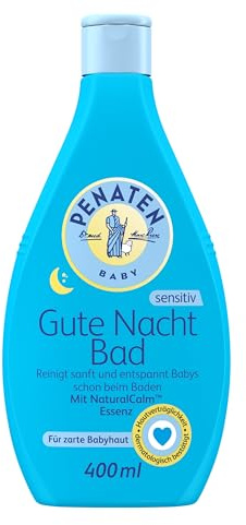 PENATEN Gute Nacht Bad, 400 ml | Milder Baby Badezusatz zur sanften Reinigung, Baby Entspannungsbad und Pflegebad ohne Tränen, Babypflege für zarte Babyhaut