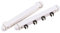 Suprême - Porta stecche da parete con 4 clip Q, colore: bianco