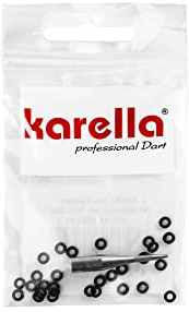 Karella Shaftlock System 30 STK Gummiringe, für alle gängigen Darts mit 2BA-Gewinde, für Shaft und Wechselspitzen
