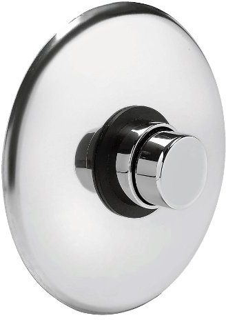 Daloual - Zeitgesteuerte Dusch-Armatur Tempor - Silber, Messing verchromt, Druckknopf, 15 Sekunden, robust