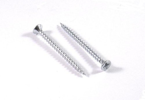 200 viti truciolari zincate bianche per legno 4,5x40mm