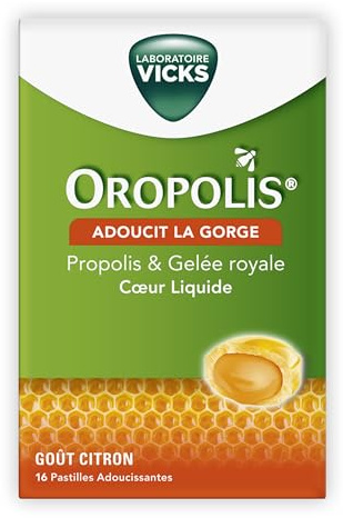 OROPOLIS COEUR LIQUIDE GELÉE ROYALE 16 Pastilles du Laboratoire Vicks