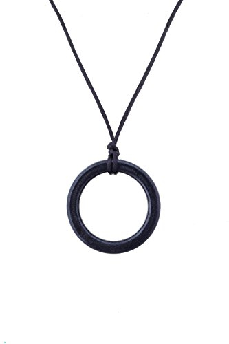 Chewigem Sensory Chew Realm Halskette - Kauspielzeug für Autismus & ADHS - Schwarz | Mundmotorik-Hilfe für Kinder & Erwachsene mit SPD, Angstzuständen, Zahnungsbedarf