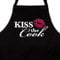 WANDKINGS Schürze Kiss The Cook - Grillschürze - Küchenschürze - Kochschürze - Latzschürze mit verstellbarem Nackenband