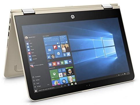 HP Pavilion x360 13-u108na 2.40GHz i3-7100U 13.3 1366 x 768Pixel Touch screen Nero, Oro Ibrido (2 in 1)