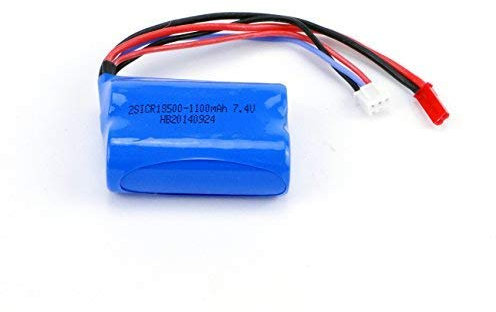 Efaso Pièce de Rechange Feilun Akku 7,4V 1100mAh pour Hélicoptère FX066