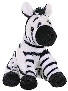 Wild Republic 10844 10853 Plüsch, schwarz-weiß, 20 cm, Zebra Baby