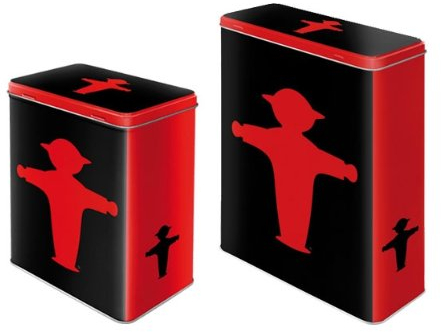 Vorratsdose Blechdose 2tlg Set Ampelmann rot L & XL Viele weitere tolle Ampelmanndosen und Dosenset´s zumSparpreis über Drop Down Menü wählbar !