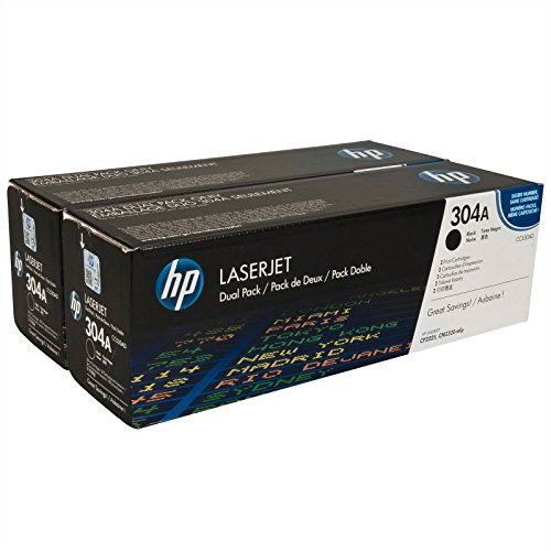 Original Toner passend für HP Color LaserJet CP 2026 DN HP 304A CC530AD - 2x Premium Drucker-Kartusche - Schwarz - 2x 3500 Seiten