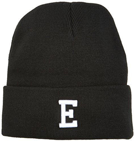 MasterDis MSTRDS Letter Cuff Knit Beanie Mütze, Schwarz, One Size