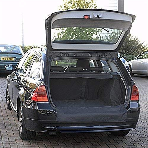 To Fit BMW 3 Series Touring/Estate (E91) Boot Liner 2005-2012 | Tailored Car Boot Protector, Dog Boot Mat With Rear Bumper Cover, All Weather, Black