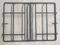 SET griglie in ghisa opaca PIANO COTTURA A GAS completa di gommini antigraffio misura 410x280 MM