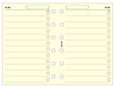 Filofax Taschen-To-Do-Liste, Baumwolle, cremefarben (B212253)