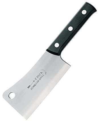 F.Dick - Mannaia da cucina con manico in plastica, 15,24 cm