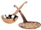 Copper Garden Set d'ustensiles de Cuisine en cuivre 2 pièces: Écumoire et louche (48/50 cm)