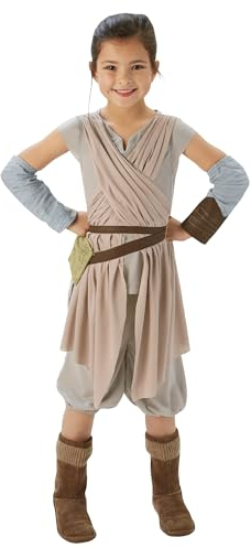Rubie's 3620263 - EP7 Rey deluxe child, L, beige Halloween
