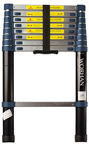 WORHAN SCALA 2.6m TELESCOPICA CAVALLETTO ESTENSIBILE ALLUMINIO 260cm 1K2.6C