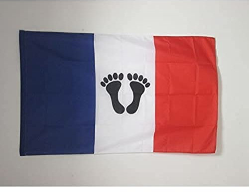 AZ FLAG - Drapeau Français d'Algérie - 150x90 cm - Drapeau Des Pieds Noirs 100% Polyester Avec Fourreau et cordelette - Pavillon 110 g