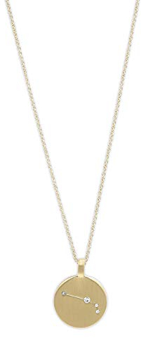 PILGRIM Jewelry Halskette mit Sternzeichen und Kristall (Vergoldet - Widder Sternzeichen)