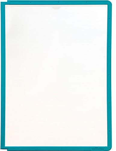 Durable Sichttafel Sherpa Panel A4, PP, A4, grün, 5er Packung, 560605 | Matte Polypropylen-Folie, dokumentenecht, scannertauglich, stabiler farbiger Rahmen, Einschub oben