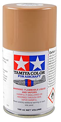 TAMIYA 86515 AS-15 Marron clair mat (TAN) (USAF) 100 ml – Peinture en spray pour modélisme en plastique, spécialement conçue pour les modèles d'avions, le modélisme et les accessoires de bricolage