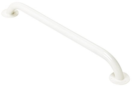 HOMECRAFT Steel Ringwood Grab Bar, Safety Rail and Mobility Aid for Bathroom and Shower, Elderly, Handicapped and Disabled User Support, Indoor and Outdoor Attachment , 61cm