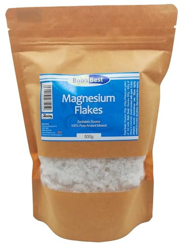 Magnesium Flakes 100% Pure Ancient Mineral Zechstein Source - 500 Grams