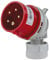 REV CEE-Stecker, 400V, 16A, 5-polig, gewinkelt, 3Ph + N + PE, wasserdicht IP44, rot