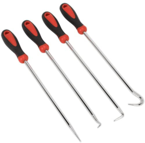 Sealey Pick & Hook Set 4 Piece Extra-Long Hose Clamp Removal Tool - Part No. VS5210