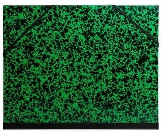 Exacompta - Réf. 541200E - 10 cartons à dessin Annonay - avec élastiques - dos toilé - garde blanche - dimensions 28 x 38 cm - format à classer B4 (250 x 353 mm) - couleur vert