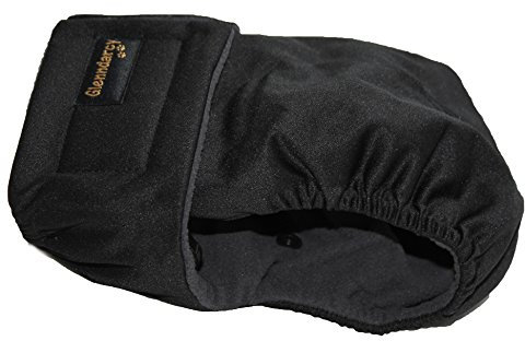 Glenndarcy Weibliche Hundewindeln - Wasserdichtes Stoff (Size Large Pants only, Black)