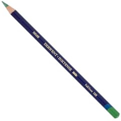 Derwent Inktense Permanent Watercolour Single Pencil, Field Green (1500), 4mm Premium Core Strength, Water-Soluble, Ideal for Drawing, Colouring & Painting on Paper & Fabric, Professional Quality (0700917)